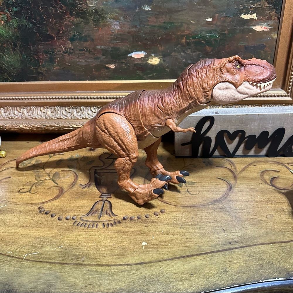Tyrannosaurus Rex Action Figure – Brown Dinosaur Toy